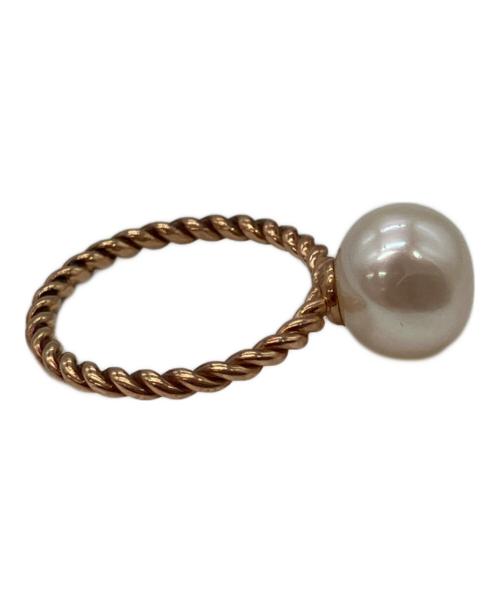 agete（アガット）agete (アガット) ツイストバンドパールリング 一粒パールリング サイズ:11号の古着・服飾アイテム
