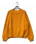 Spick and Span（スピックアンドスパン）の古着「23SS ミドルゲージ ラグランスリーブプルオーバー」｜オレンジ