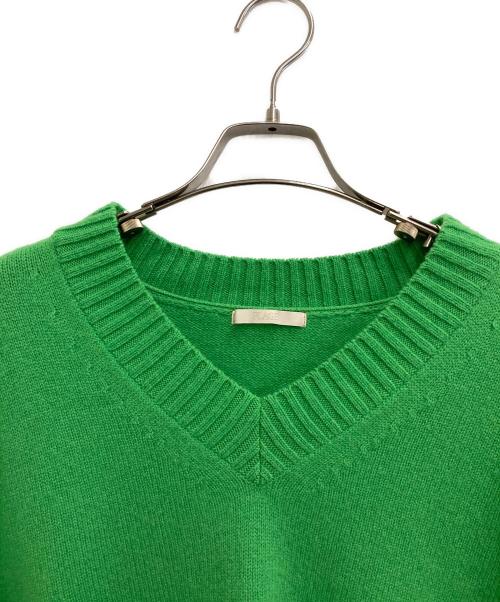 Plage（プラージュ）Plage (プラージュ) ファインウールVネックプルオーバー グリーン サイズ:freeの古着・服飾アイテム