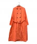 VERMEIL par ienaヴェルメイユ パー イエナ）の古着「カラーシャンブレーライトトレンチ」｜レッド