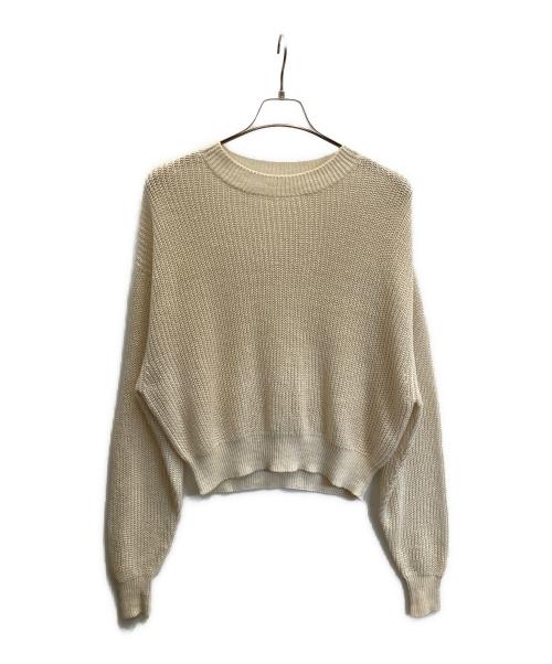 L'appartement（アパルトモン）L'appartement (アパルトモン) LINEN BOYS KNIT アイボリー サイズ:フリーの古着・服飾アイテム