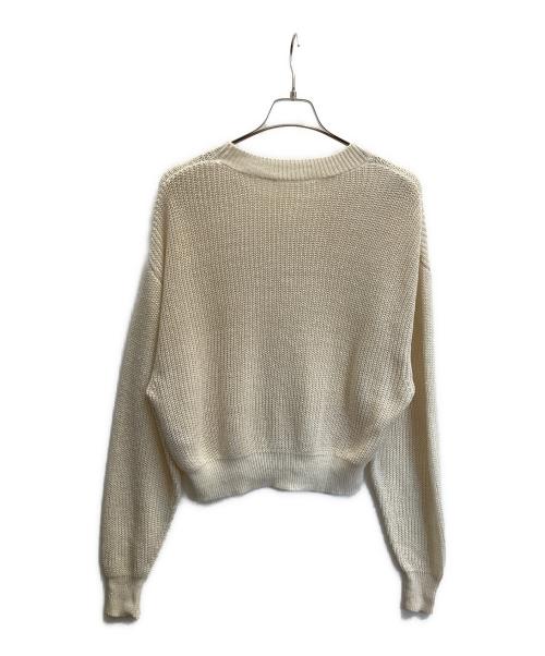 L'appartement（アパルトモン）L'appartement (アパルトモン) LINEN BOYS KNIT アイボリー サイズ:フリーの古着・服飾アイテム