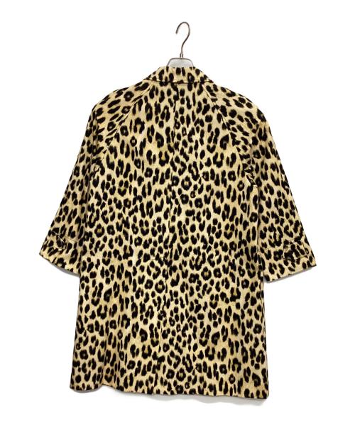 MAX&Co.（マックスアンドコー）MAX&Co. (マックスアンドコー) レオパードステンカラーコート ベージュ サイズ:36の古着・服飾アイテム