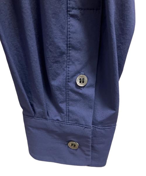 edition（エディション）edition (エディション) ナイロンポリウレタン レギュラーカラーシャツ ネイビー サイズ:М 未使用品の古着・服飾アイテム