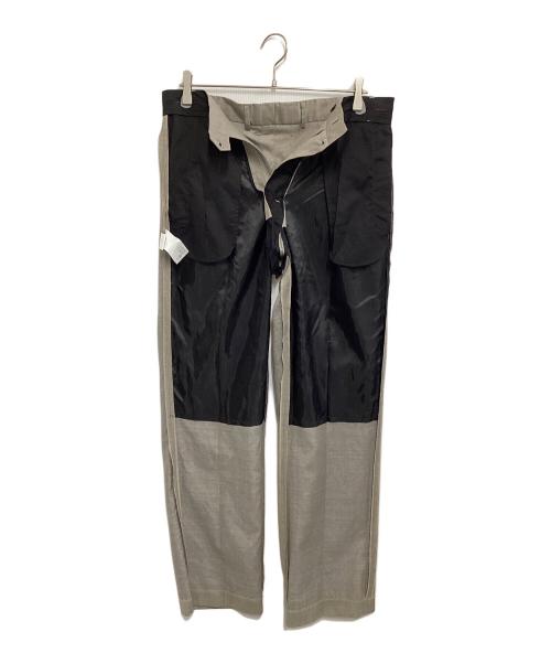 lownn（ローン）lownn (ローン) Straight trousers グレー サイズ:46の古着・服飾アイテム