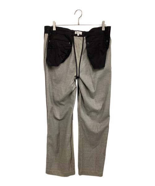 lownn（ローン）lownn (ローン) Straight trousers グレー サイズ:46の古着・服飾アイテム