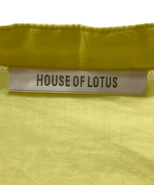 house of lotus（ハウスオブロータス）house of lotus (ハウスオブロータス) フロートリーフブラウス イエロー サイズ:Mの古着・服飾アイテム