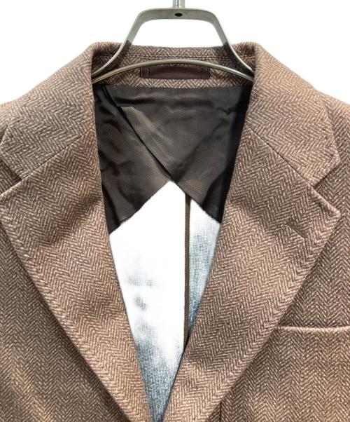 ESTNATION（エストネーション）ESTNATION (エストネーション) ダウンファブリック セットアップジャケット ブラウン サイズ:Mの古着・服飾アイテム