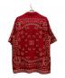 ALANUI (アラヌイ) バンダナ柄ジャガードニットシャツ レッド サイズ:М：12000円