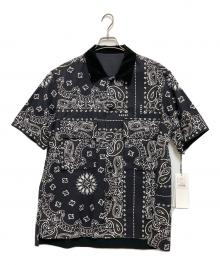 sacai（サカイ）の古着「Bandana Print Shirt」｜ブラック