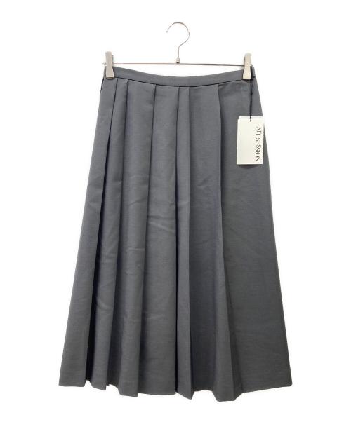 ATTISESSION（アティセッション）ATTISESSION (アティセッション) ランダム プリーツ スカート グレー サイズ:36 未使用品の古着・服飾アイテム