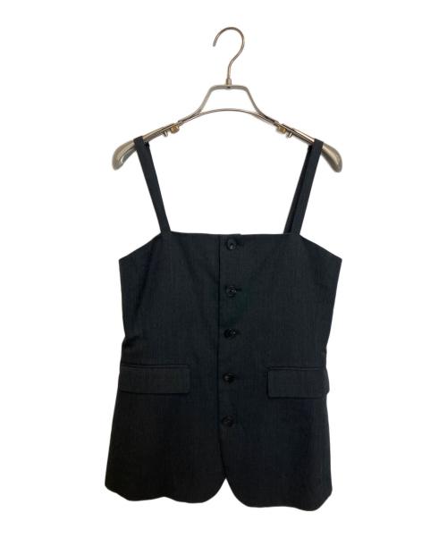 LOEFF（ロエフ）LOEFF (ロエフ) ギャバ キャミソール ベスト チャコールグレー サイズ:1の古着・服飾アイテム