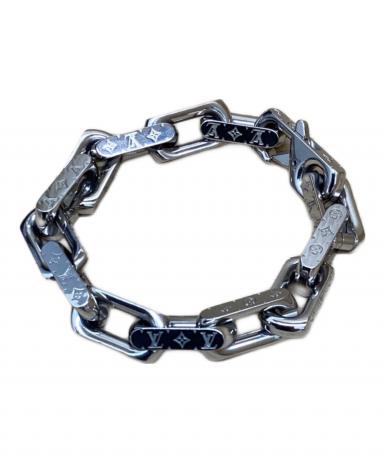 中古品 Louis Vuitton ロゴチャーム ブレスレット チェーン 中古品 Louis Vuitton ロゴチャーム ブレスレット チェーン 中古・古着