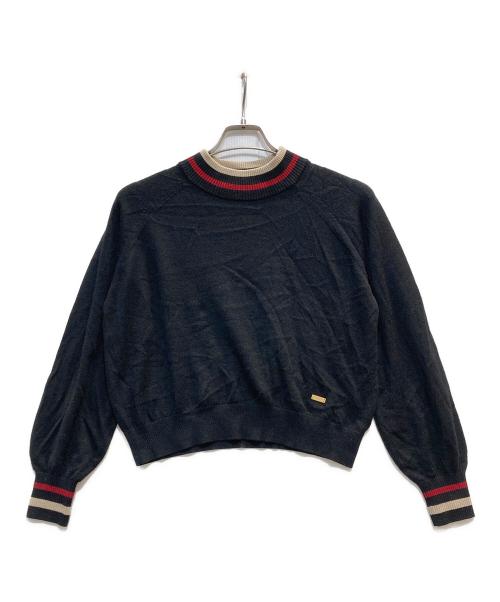 BLUE LABEL CRESTBRIDGE（ブルーレーベルクレストブリッジ）BLUE LABEL CRESTBRIDGE (ブルーレーベルクレストブリッジ) ハイネックニット ブラック サイズ:38の古着・服飾アイテム