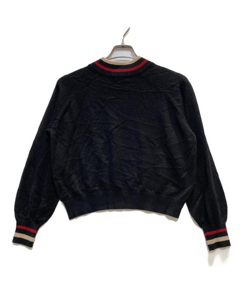 BLUE LABEL CRESTBRIDGE（ブルーレーベルクレストブリッジ）BLUE LABEL CRESTBRIDGE (ブルーレーベルクレストブリッジ) ハイネックニット ブラック サイズ:38の古着・服飾アイテム