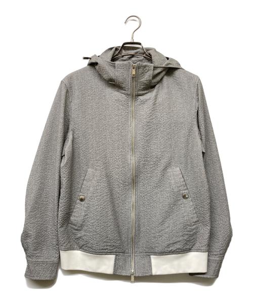 BLACK LABEL CRESTBRIDGE（ブラックレーベル クレストブリッジ）BLACK LABEL CRESTBRIDGE (ブラックレーベル クレストブリッジ) ジップアップジャケット グレー サイズ:Lの古着・服飾アイテム