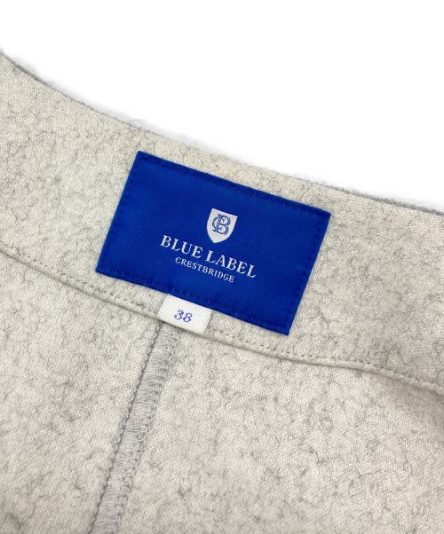BLUE LABEL CRESTBRIDGE（ブルーレーベルクレストブリッジ）BLUE LABEL CRESTBRIDGE (ブルーレーベルクレストブリッジ) ノーカラーコート グレー サイズ:38の古着・服飾アイテム