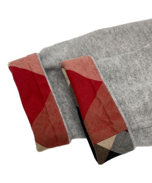 BLUE LABEL CRESTBRIDGE（ブルーレーベルクレストブリッジ）BLUE LABEL CRESTBRIDGE (ブルーレーベルクレストブリッジ) ノーカラーコート グレー サイズ:38の古着・服飾アイテム