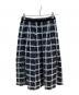 TO BE CHIC (トゥービーシック) フェザーチェックスカート ブラック サイズ:38 未使用品：4000円