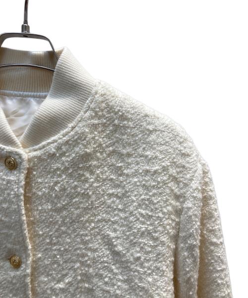 Loungedress（ラウンジドレス）Loungedress (ラウンジドレス) ツイードジャケット アイボリー サイズ:Fの古着・服飾アイテム