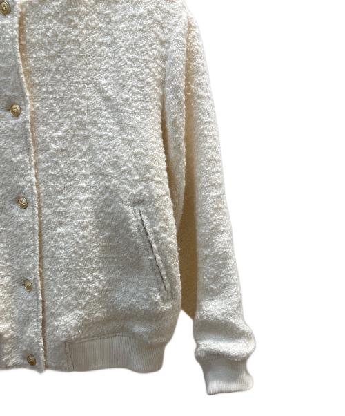 Loungedress（ラウンジドレス）Loungedress (ラウンジドレス) ツイードジャケット アイボリー サイズ:Fの古着・服飾アイテム