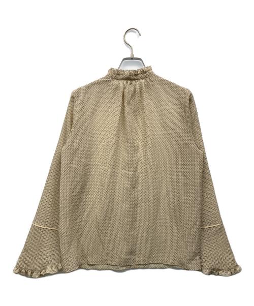 IENA LA BOUCLE（イエナ ラ ブークル）IENA LA BOUCLE (イエナ ラ ブークル) ブライトサッカーブラウス ベージュ サイズ:‐の古着・服飾アイテム