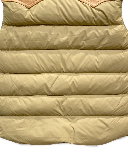 Cape HEIGHTS（ケープハイツ）Cape HEIGHTS (ケープハイツ) レザー切替ダウンベスト ベージュ サイズ:Ｓの古着・服飾アイテム