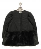 CELFORDセルフォード）の古着「エコファーコンビブルゾン」｜ブラック