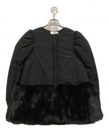 CELFORD（セルフォード）の古着「エコファーコンビブルゾン」｜ブラック