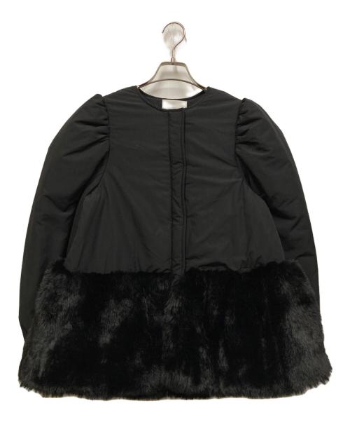 CELFORD（セルフォード）CELFORD (セルフォード) エコファーコンビブルゾン ブラック サイズ:SIZE 36の古着・服飾アイテム