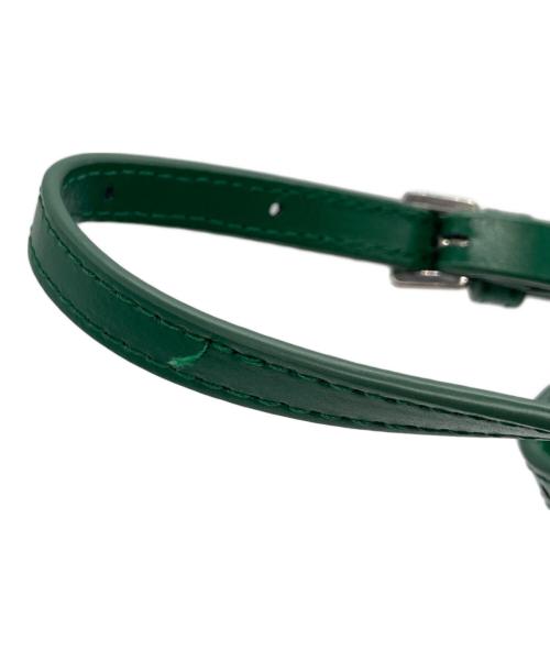 YAHKI（ヤーキ）YAHKI (ヤーキ) スクエアハンドバッグ グリーンの古着・服飾アイテム