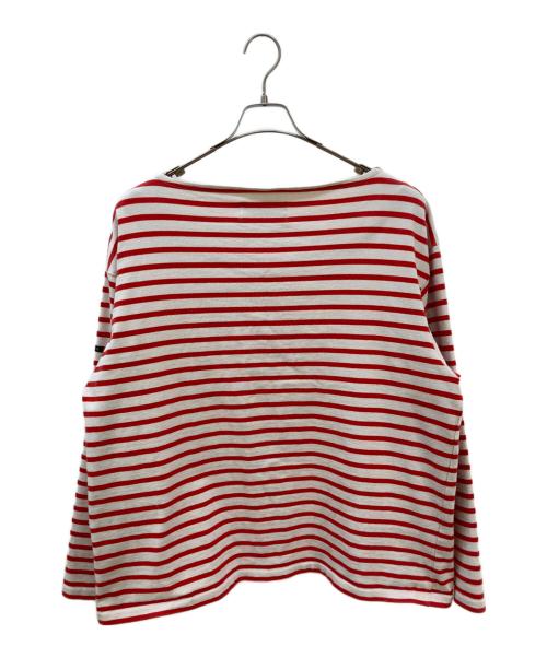 OUTIL（ウティ）OUTIL (ウティ) バスクシャツ ホワイト×レッド サイズ:2の古着・服飾アイテム