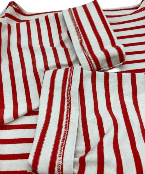 OUTIL（ウティ）OUTIL (ウティ) バスクシャツ ホワイト×レッド サイズ:2の古着・服飾アイテム