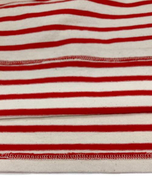 OUTIL（ウティ）OUTIL (ウティ) バスクシャツ ホワイト×レッド サイズ:2の古着・服飾アイテム