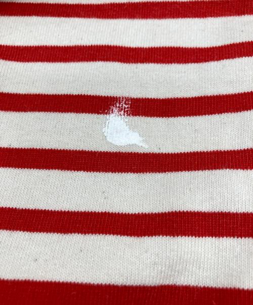 OUTIL（ウティ）OUTIL (ウティ) バスクシャツ ホワイト×レッド サイズ:2の古着・服飾アイテム