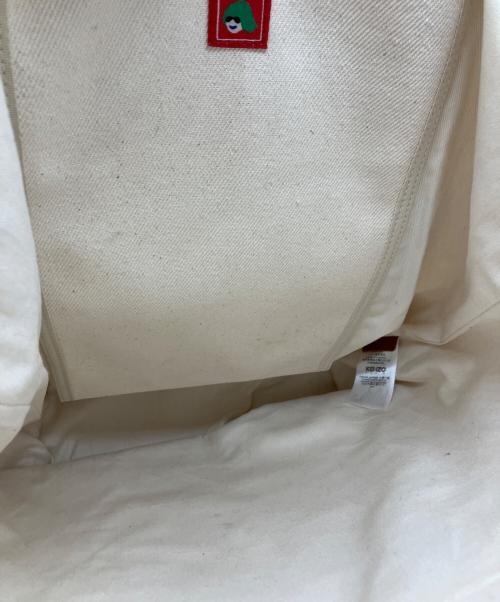 KENZO（ケンゾー）KENZO (ケンゾー) Poppyトートバッグ ベージュ×レッドの古着・服飾アイテム