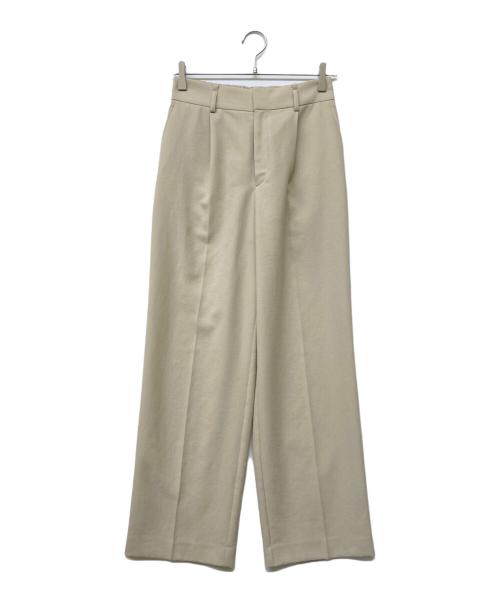 NOLLEY'S（ノーリーズ）NOLLEY'S (ノーリース) ウォッシャブル愛されイージータックワイドパンツ ベージュ サイズ:38の古着・服飾アイテム