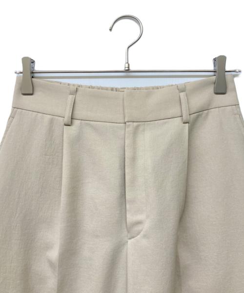 NOLLEY'S（ノーリーズ）NOLLEY'S (ノーリース) ウォッシャブル愛されイージータックワイドパンツ ベージュ サイズ:38の古着・服飾アイテム