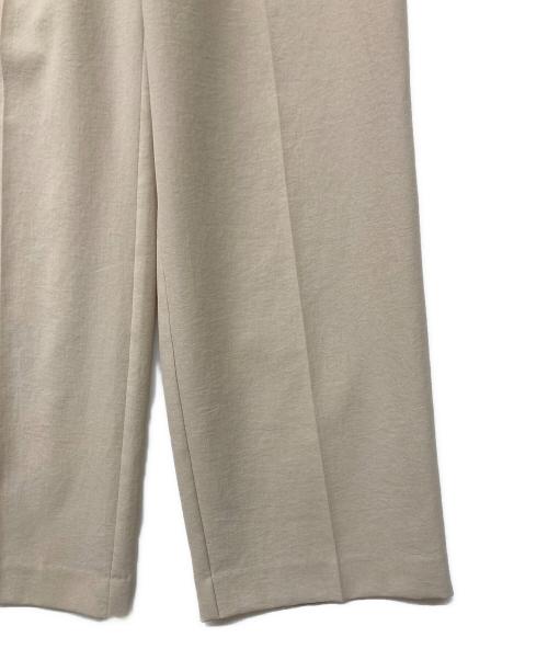 NOLLEY'S（ノーリーズ）NOLLEY'S (ノーリース) ウォッシャブル愛されイージータックワイドパンツ ベージュ サイズ:38の古着・服飾アイテム