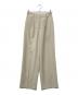 NOLLEY'S（ノーリース）の古着「ウォッシャブル愛されイージータックワイドパンツ」｜ベージュ