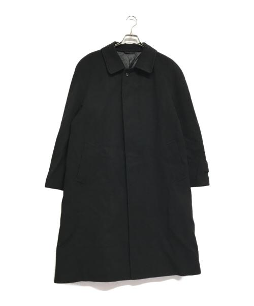 Yves Saint Laurent pour homme（イヴサンローラン プールオム）Yves Saint Laurent pour homme (イヴサンローラン プールオム) カシミヤコート ブラック サイズ:175　A6の古着・服飾アイテム