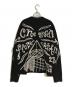 ACNE STUDIOS (アクネ ストゥディオス) ジャガードロゴセーター ブラック×ホワイト サイズ:L：16000円