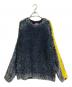 DIESEL（ディーゼル）の古着「テクスチャード加工ニット」｜ブルー×イエロー
