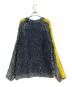 DIESEL (ディーゼル) テクスチャード加工ニット ブルー×イエロー サイズ:XL 未使用品：23000円
