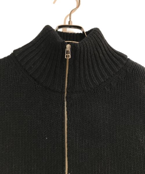 uniform experiment（ユニフォームエクスペリメント）uniform experiment (ユニフォームエクスペリメント) HALF ZIP SWEATER/ハーフジップセーター ブラック サイズ:3の古着・服飾アイテム