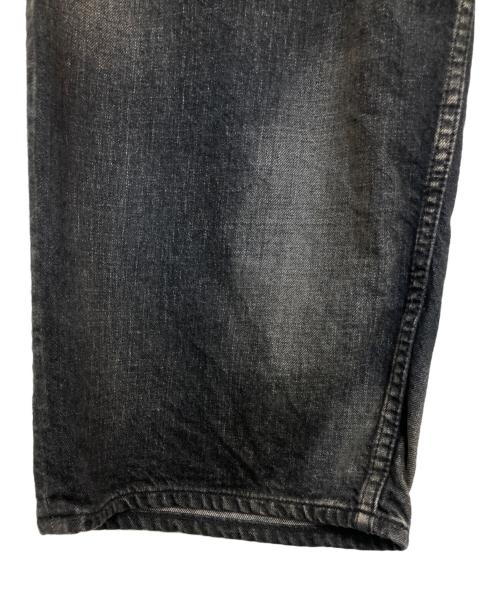 ANCELLM（アンセルム）ANCELLM (アンセルム) AGING WIDE DENIM PANTS ブラック サイズ:2の古着・服飾アイテム