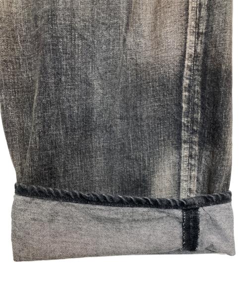 ANCELLM（アンセルム）ANCELLM (アンセルム) AGING WIDE DENIM PANTS ブラック サイズ:2の古着・服飾アイテム