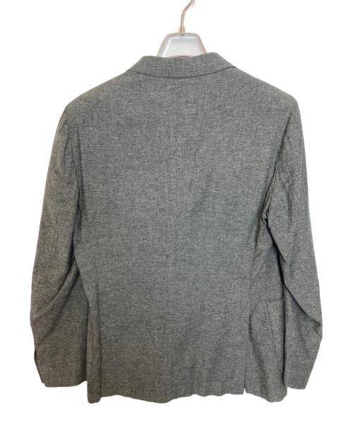 BOGLIOLI（ボリオリ）BOGLIOLI (ボリオリ) シルクリネンテーラードジャケット グレー サイズ:48の古着・服飾アイテム