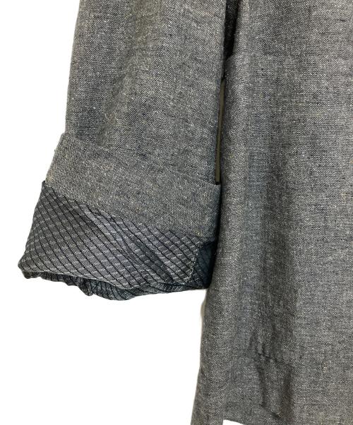 BOGLIOLI（ボリオリ）BOGLIOLI (ボリオリ) シルクリネンテーラードジャケット グレー サイズ:48の古着・服飾アイテム