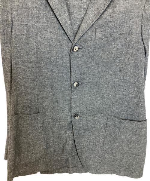 BOGLIOLI（ボリオリ）BOGLIOLI (ボリオリ) シルクリネンテーラードジャケット グレー サイズ:48の古着・服飾アイテム